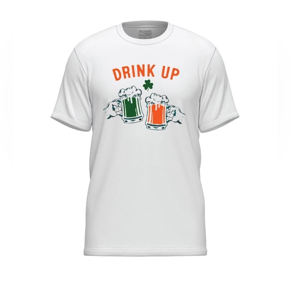 Men’s St. Patrick’s Day “Drink Up” Graphic Tee M - Picture 5 of 5
